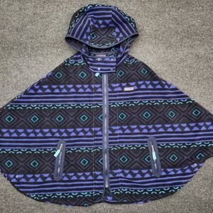 Patagonia Light Weight Synchilla Poncho Size XS/S Fleece Outerwear Rare